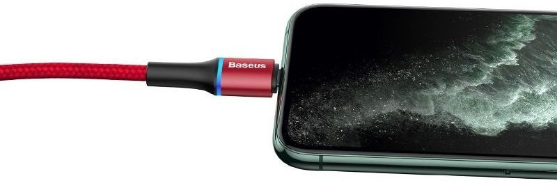 Baseus Halo Quick Charge Apple Lightning 1m Rood afbeelding 6