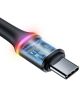 Baseus Halo Series Quick Charge USB-C Lichtgevende Kabel 1m Zwart