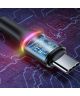 Baseus Halo Series Quick Charge USB-C Lichtgevende Kabel 1m Rood