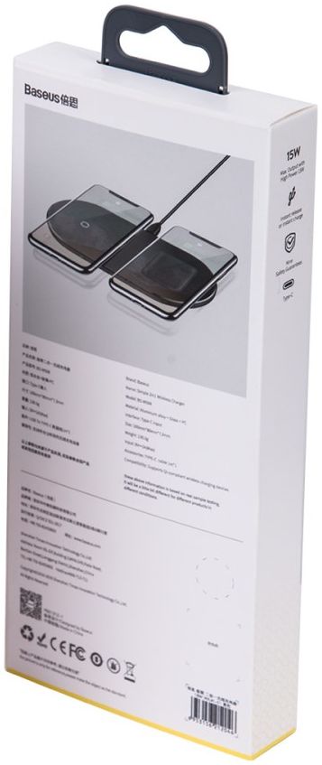 Baseus 2-in-1 Draadloze Snellader 20W voor Smartphone/AirPods afbeelding 16