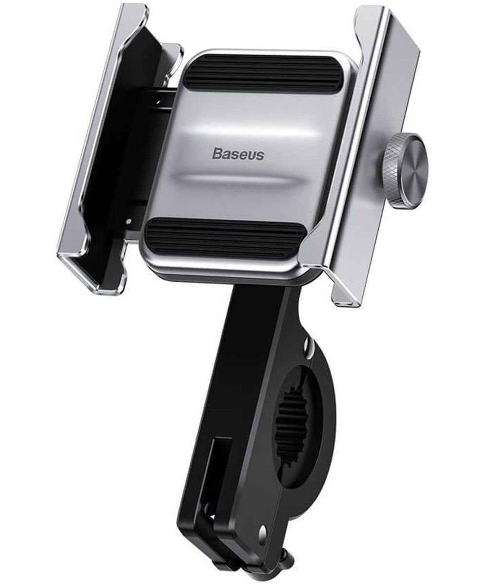 Baseus Knight Telefoonhouder Fiets/Motor/Scooter Stuur/Spiegel Zilver afbeelding 1