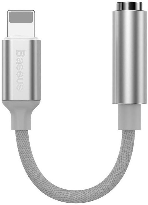 Baseus iP Lightning naar 3.5mm Jack Grijs afbeelding 1