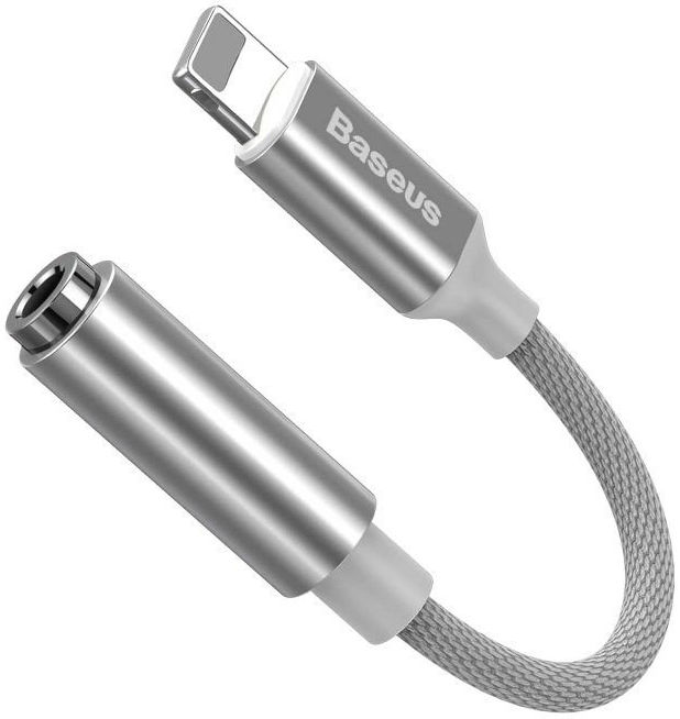 Baseus iP Lightning naar 3.5mm Jack Grijs afbeelding 2