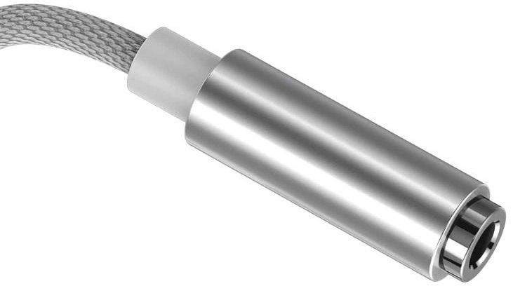 Baseus iP Lightning naar 3.5mm Jack Grijs afbeelding 5