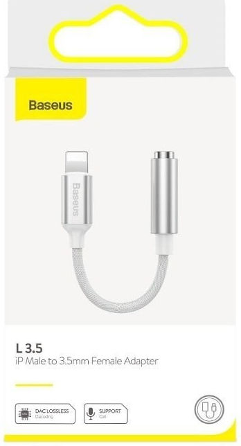 Baseus iP Lightning naar 3.5mm Jack Grijs afbeelding 8