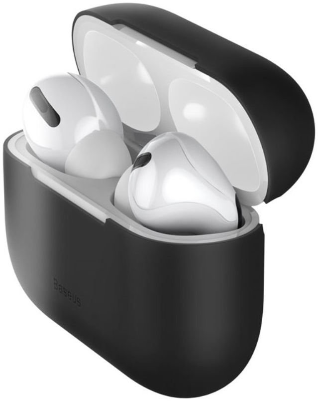 Baseus Ultradun Siliconen Apple AirPods Pro Hoesje Zwart afbeelding 1