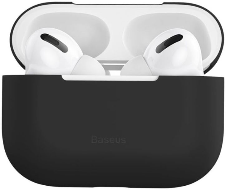 Baseus Ultradun Siliconen Apple AirPods Pro Hoesje Zwart afbeelding 11