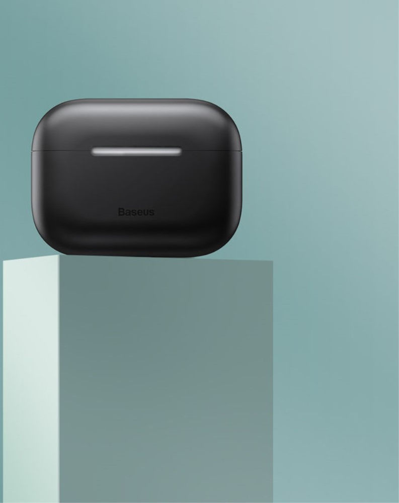 Baseus Ultradun Siliconen Apple AirPods Pro Hoesje Zwart afbeelding 12