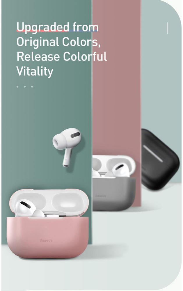 Baseus Ultradun Siliconen Apple AirPods Pro Hoesje Zwart afbeelding 15