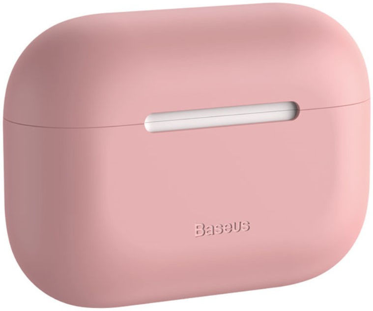 Baseus Ultradun Siliconen Apple AirPods Pro Hoesje Roze afbeelding 2
