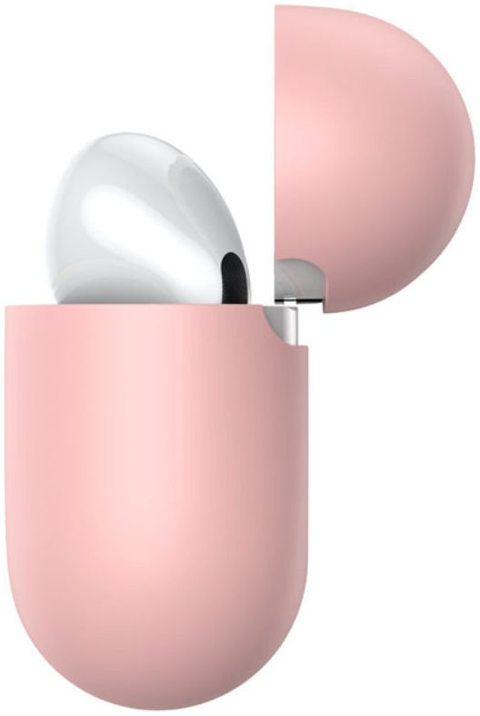 Baseus Ultradun Siliconen Apple AirPods Pro Hoesje Roze afbeelding 9