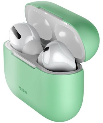 Baseus Ultradun Siliconen Apple AirPods Pro Hoesje Groen Hoesjes