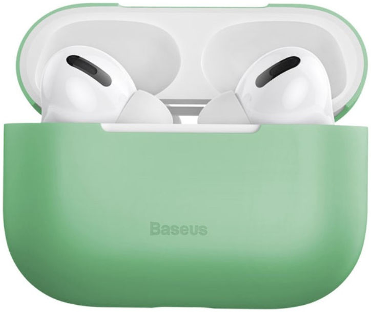 Baseus Ultradun Siliconen Apple AirPods Pro Hoesje Groen afbeelding 11