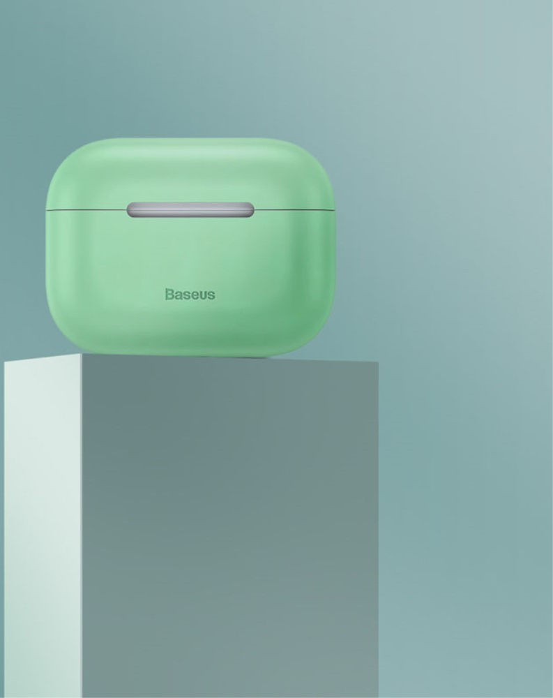Baseus Ultradun Siliconen Apple AirPods Pro Hoesje Groen afbeelding 12