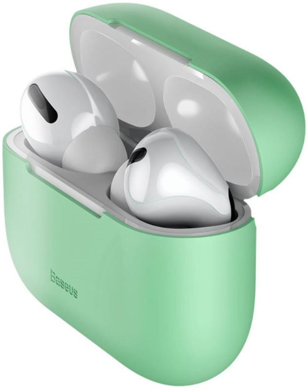 Baseus Ultradun Siliconen Apple AirPods Pro Hoesje Groen afbeelding 1