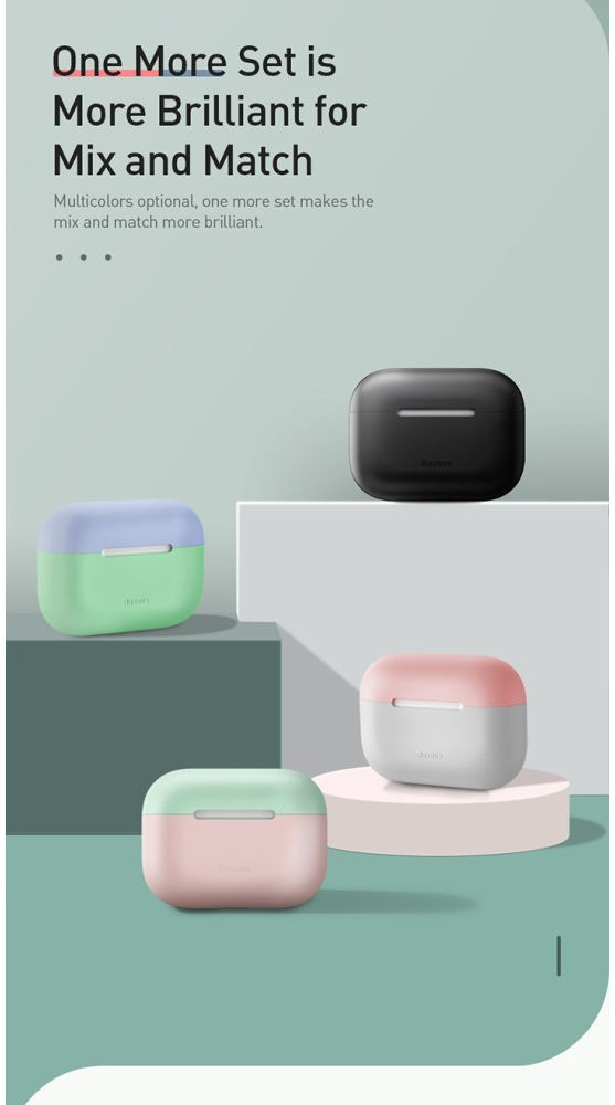 Baseus Ultradun Siliconen Apple AirPods Pro Hoesje Groen afbeelding 23