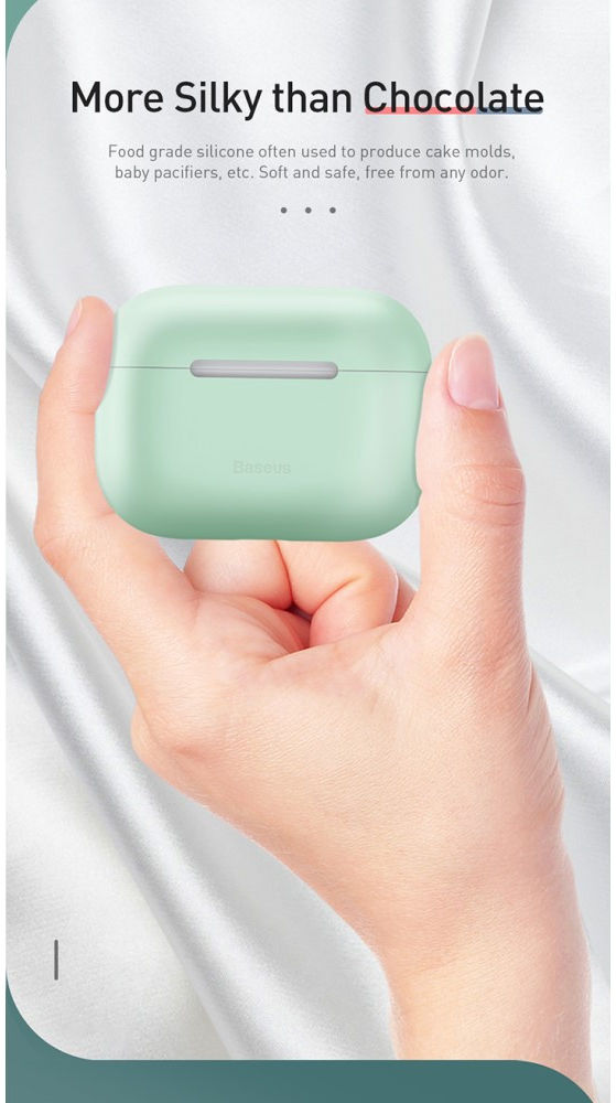 Baseus Ultradun Siliconen Apple AirPods Pro Hoesje Groen afbeelding 20