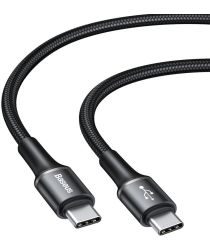 Baseus Halo Series Quick Charge USB-C naar USB-C Kabel 1m Zwart