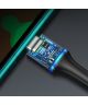 Baseus Halo Series Quick Charge USB-C naar Lichtgevende Kabel 1m Zwart