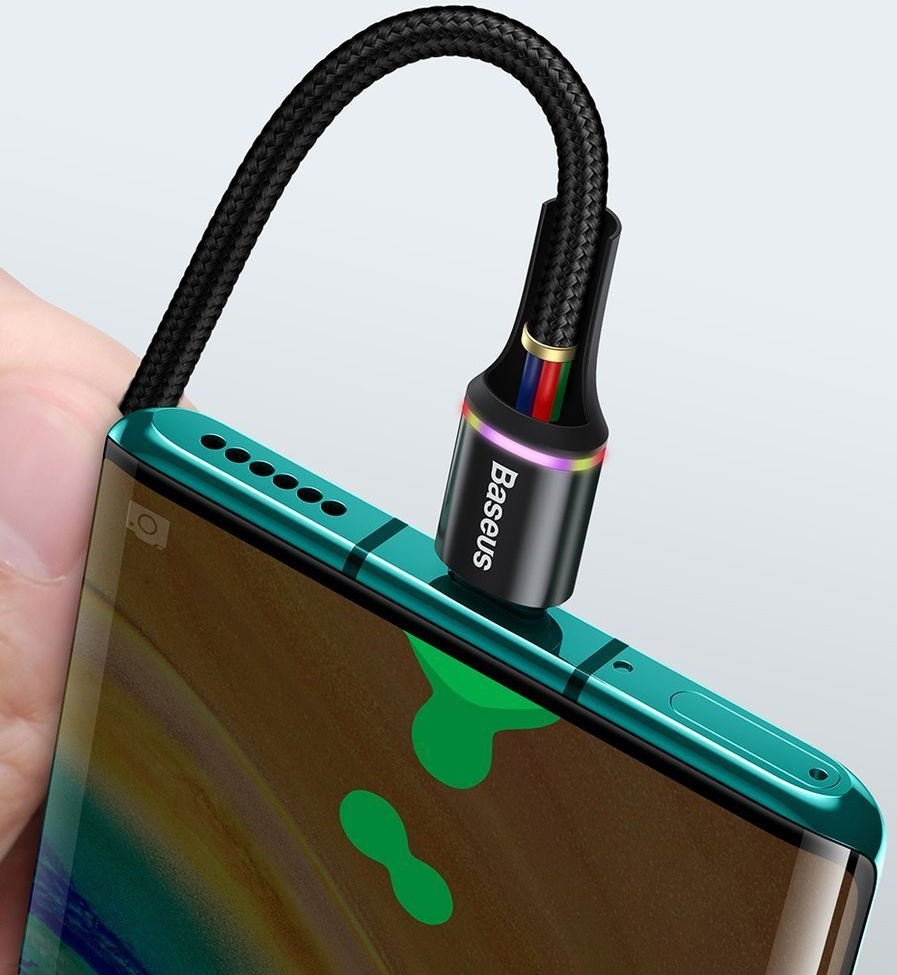Baseus Halo Series Quick Charge USB-C naar USB-C Kabel 1m Zwart afbeelding 11