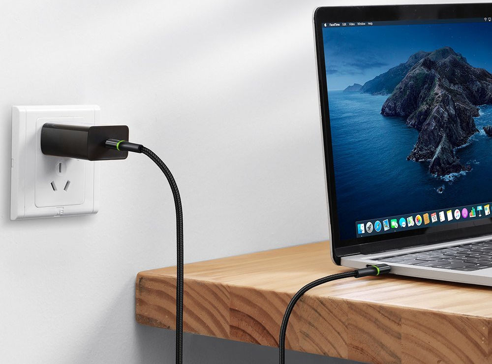 Baseus Halo Series Quick Charge USB-C naar USB-C Kabel 1m Zwart afbeelding 7