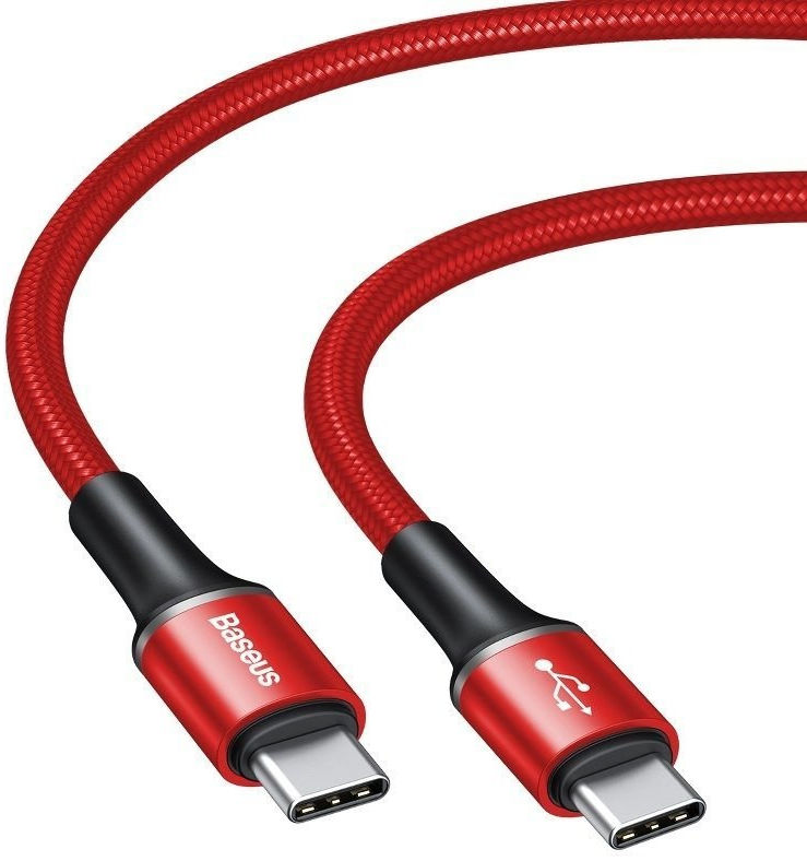 Baseus Halo Series Quick Charge USB-C naar Lichtgevende Kabel 1m Rood afbeelding 3
