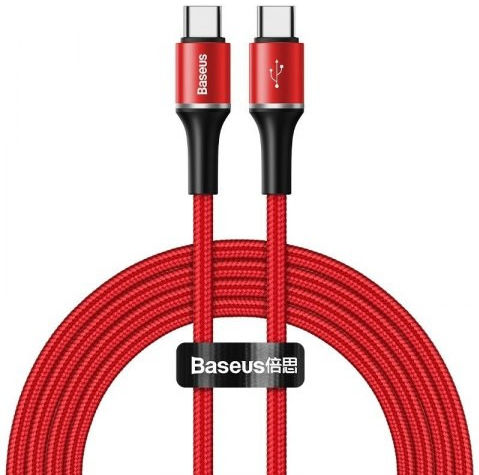 Baseus Halo Series Data Kabel USB-C Lichtgevende Kabel 2m Rood afbeelding 1
