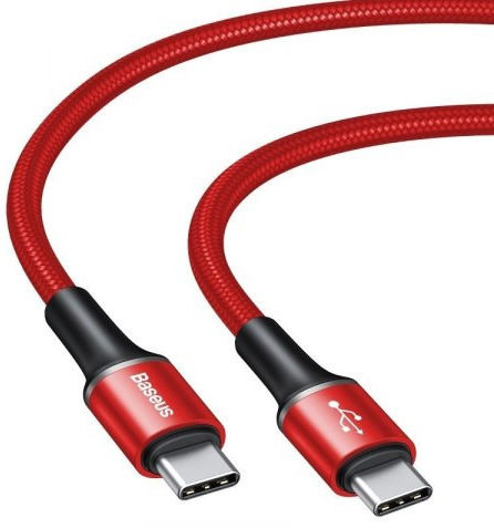 Baseus Halo Series Data Kabel USB-C Lichtgevende Kabel 2m Rood afbeelding 3