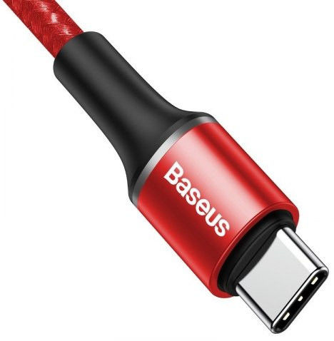 Baseus Halo Series Data Kabel USB-C Lichtgevende Kabel 2m Rood afbeelding 5