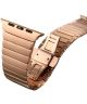 Apple Watch 41MM / 40MM / 38MM Bandje Luxe Schakelband Roestvrij Staal Roze