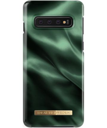 iDeal of Sweden Samsung Galaxy S10 Fashion Hoesje Emerald Satin Hoesjes