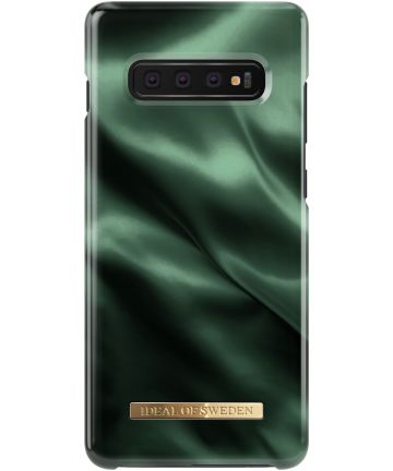 iDeal of Sweden Samsung Galaxy S10 Plus Fashion Hoesje Emerald Satin Hoesjes