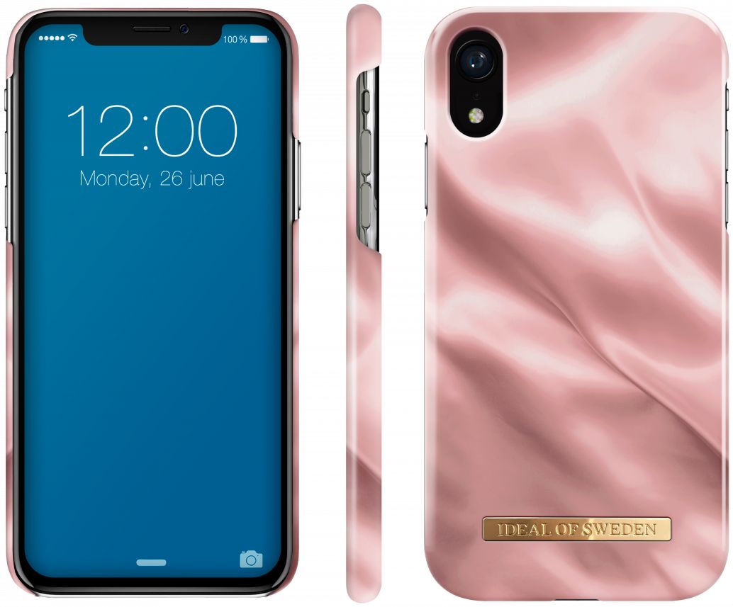iDeal of Sweden iPhone XR Fashion Hoesje Rose Satin afbeelding 2