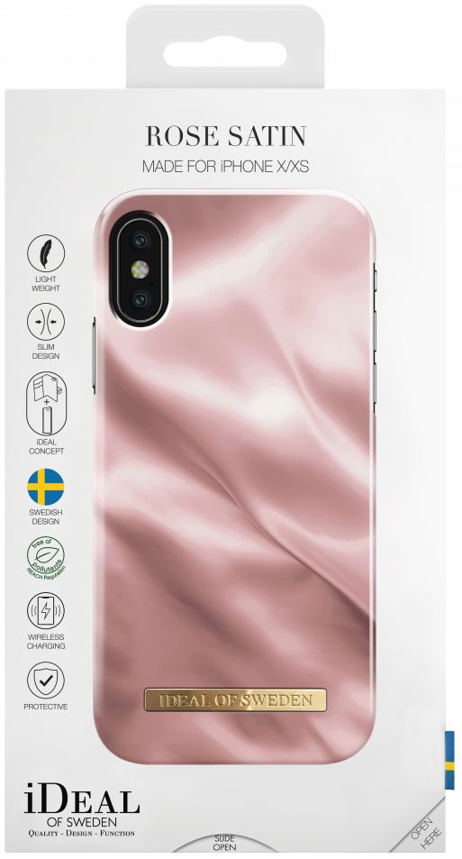 iDeal of Sweden iPhone XS / X Fashion Hoesje Rose Satin afbeelding 3