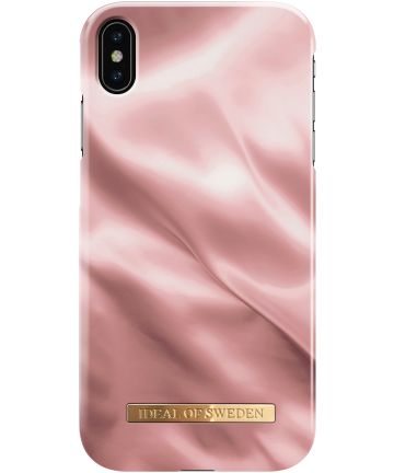 iDeal of Sweden Fashion Apple iPhone XS Max Hoesje Rose Satin Hoesjes