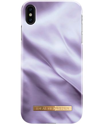 iDeal of Sweden Fashion Apple iPhone XS Max Hoesje Lavender Satin Hoesjes
