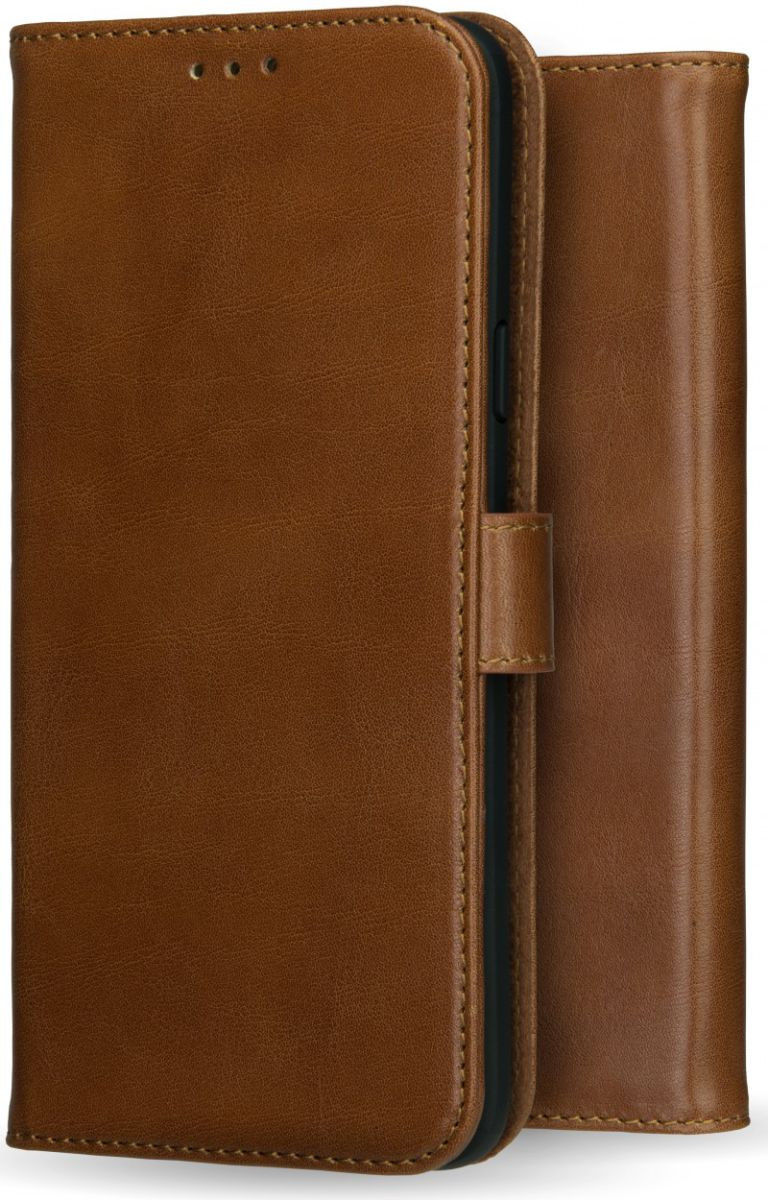 Rosso Deluxe Galaxy Note 10 Lite Hoesje Echt Leer Book Case Bruin afbeelding 8