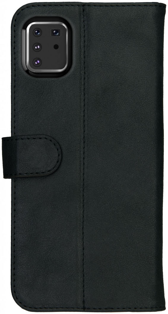 Rosso Deluxe Galaxy Note 10 Lite Hoesje Echt Leer Book Case Zwart afbeelding 5
