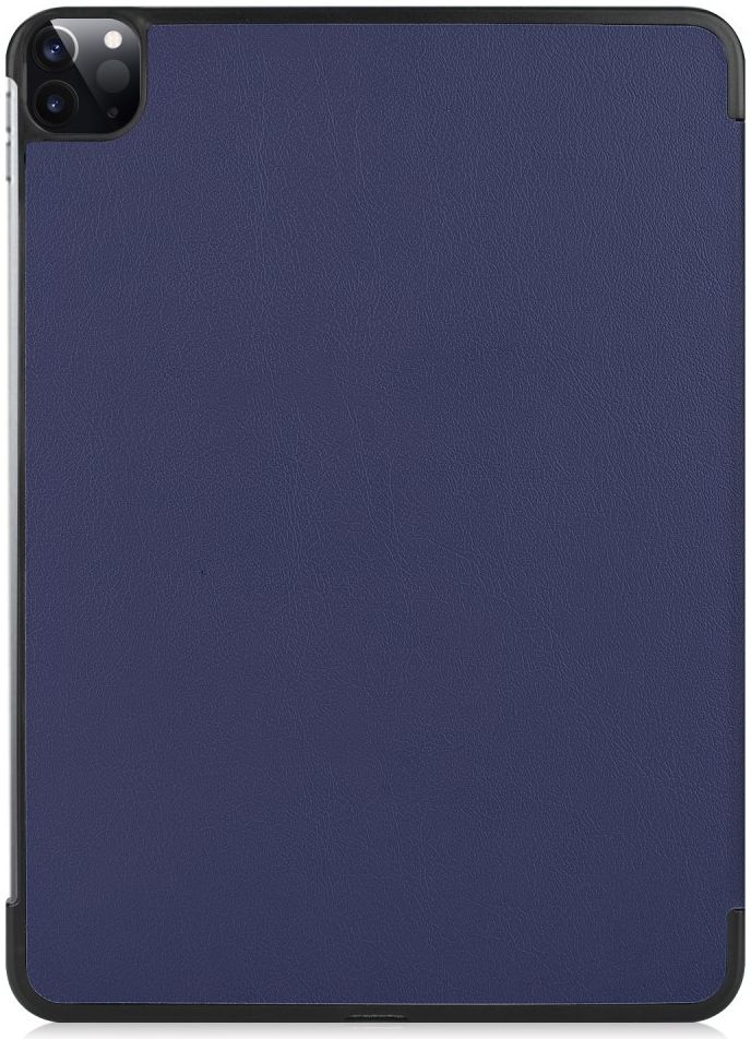 Apple iPad Pro 12.9 2018 / 2020 Tri-Fold Flip Case Blauw afbeelding 2