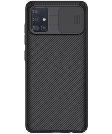 Nillkin CamShield Samsung Galaxy A51 Hoesje met Camera Slider Zwart Hoesjes