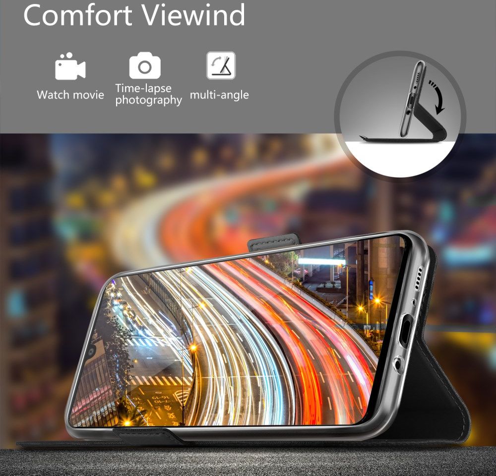 Samsung Galaxy A41 Luxe Portemonnee Hoesje Zwart afbeelding 10