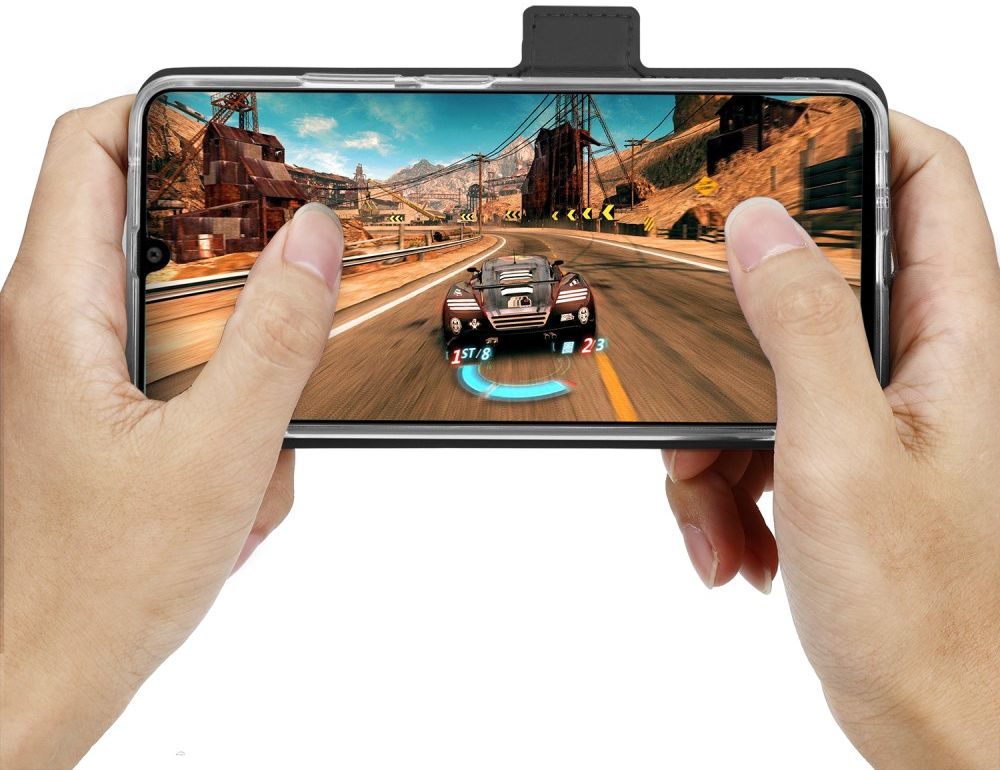 Samsung Galaxy A41 Luxe Portemonnee Hoesje Zwart afbeelding 6