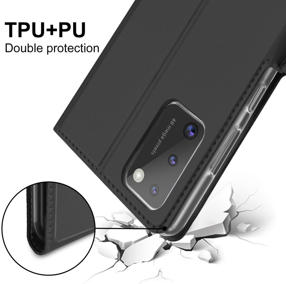 Samsung Galaxy A41 Luxe Portemonnee Hoesje Zwart afbeelding 5