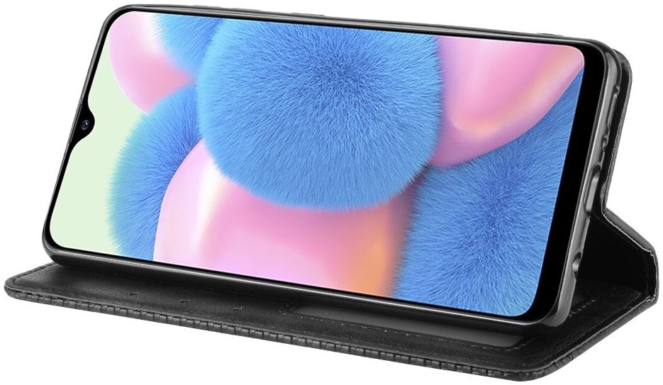 Samsung Galaxy A41 Vintage Portemonnee Hoesje Zwart afbeelding 3