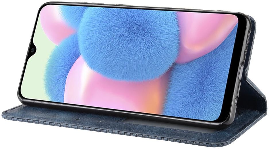 Samsung Galaxy A41 Vintage Portemonnee Hoesje Blauw afbeelding 3