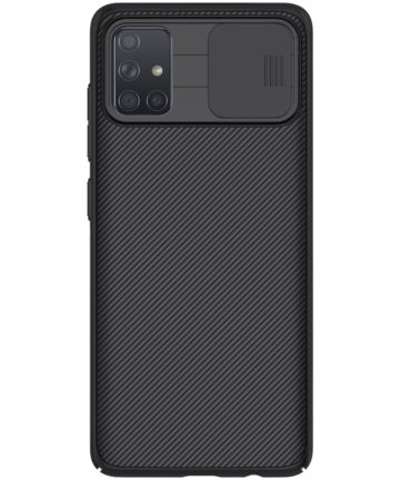 Nillkin CamShield Samsung Galaxy A71 Hoesje met Camera Slider Zwart Hoesjes