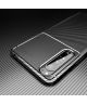 Sony Xperia 1 II Hoesje Geborsteld Carbon Zwart