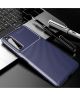 Sony Xperia 1 II Hoesje Geborsteld Carbon Blauw