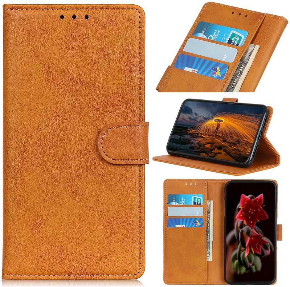 Sony Xperia 1 II Matte Portemonnee Hoesje Bruin afbeelding 11