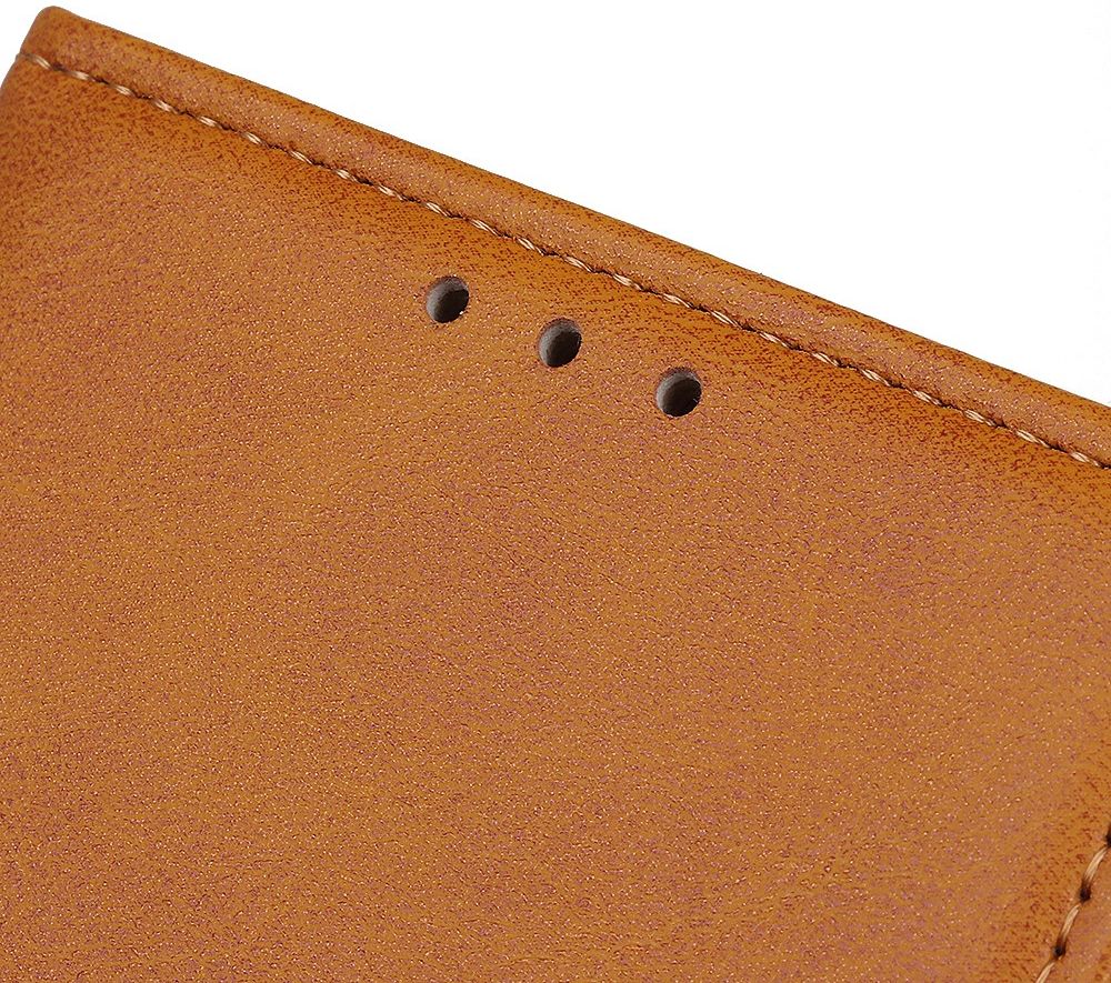 Sony Xperia 1 II Matte Portemonnee Hoesje Bruin afbeelding 10